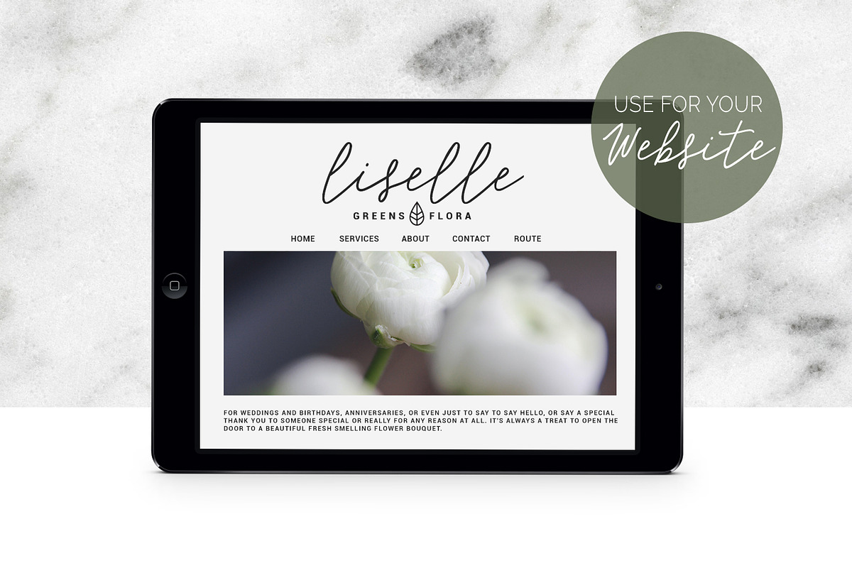 Stock photos, Moody white flower, a Print Template by Angele Kamp (Photo 4 of 6)