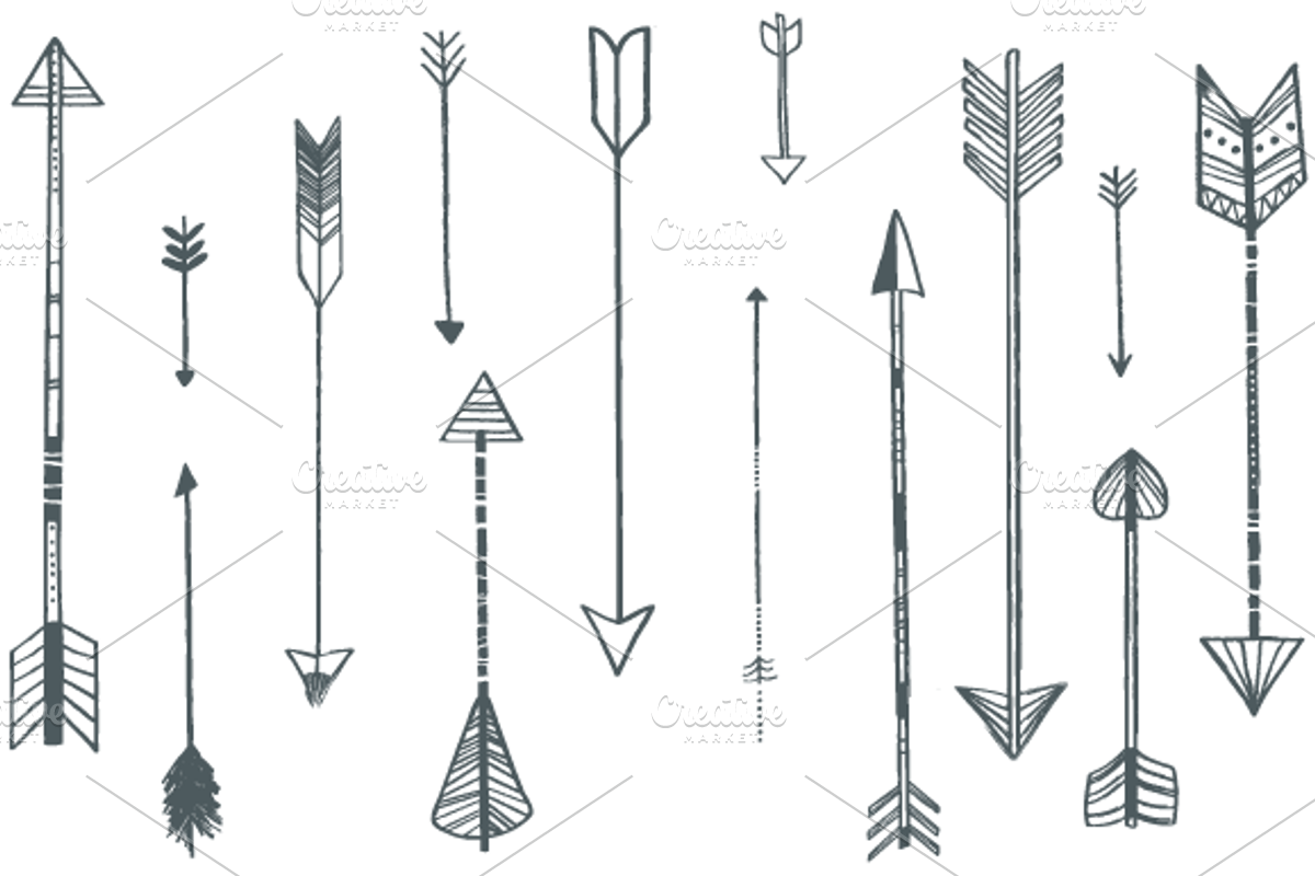 42 Arrow Designs, a Decorative Illustration by Shh! Maker Design (Photo 4 of 4)