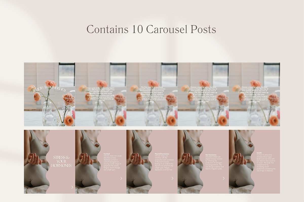 Hormone Social Media Templates, a Templates & Theme by Naturopath Hub (Photo 8 of 10)