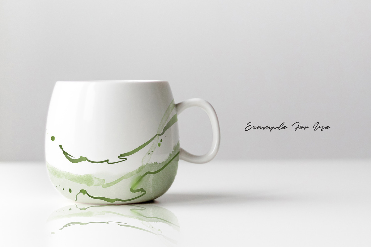Watercolor Green Abstract Background, a Background Graphic by Yorda Studio (Photo 8 of 8)