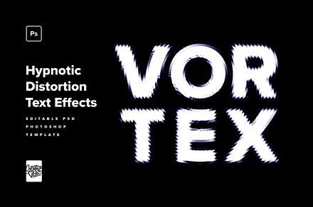 Hypnotic Distortion Text Effects