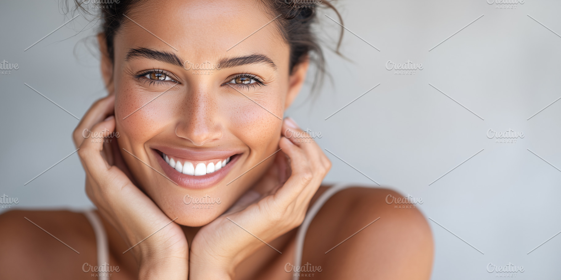 Natural beauty portrait of a smiling, a Person Photo by MistyDay