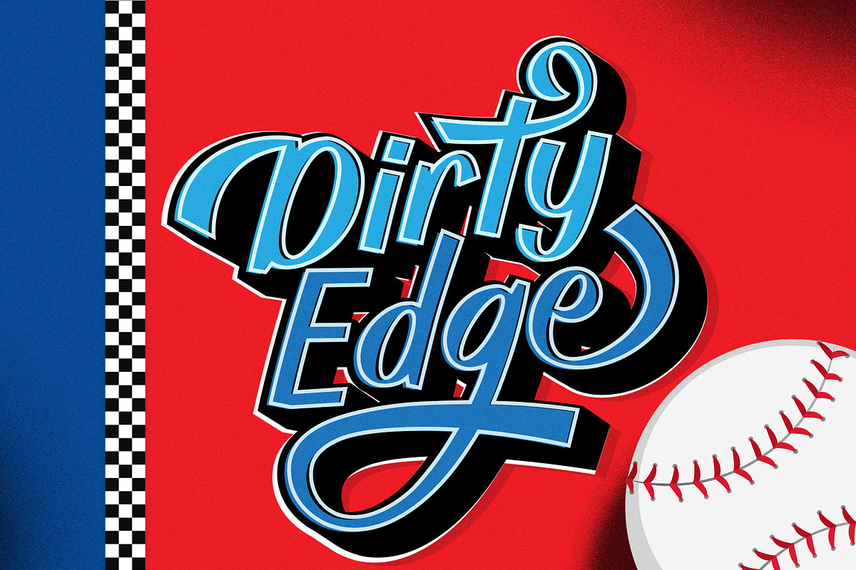 Billy Coaster Modern Retro Typeface, a Script Font by HIRO.std (Photo 3 of 11)
