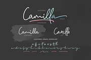 Camilla - Signature Script (6 Fonts), a Script Font by Sarid Ezra (Thumbnail 2 of 9)