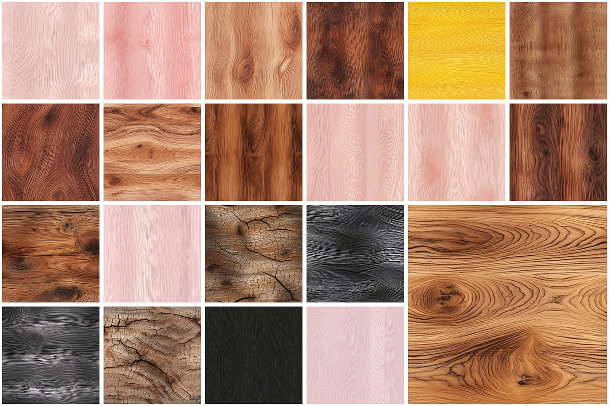 Wood Texture Seamless Pattern, a Texture Graphic by Forhadx5 (Photo 11 of 19)
