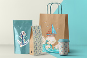 Watercolor nautical illustration set, a Transportation Illustration by Aquarellka (Thumbnail 6 of 10)