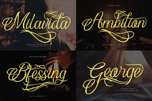 Blackletter Tattoo Font Bundle