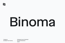 Binoma; 16 Grotesk Sans Fonts