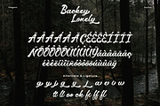 Backey Lonely – Retro Script Font, a Script Font by Imiftype Studio (Thumbnail 9 of 10)