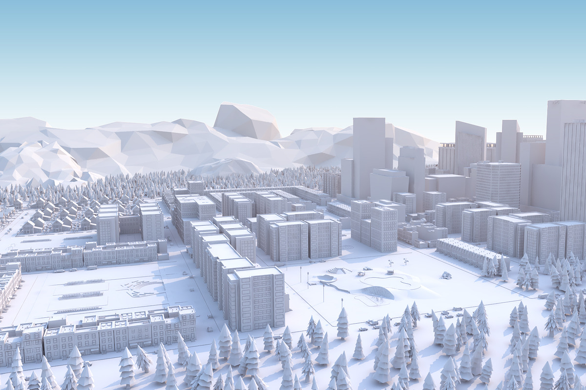 Metropolis City low poly Scene, an Architecture 3D Model by NOMODOL (Photo 32 of 39)