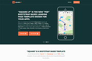 Square PSD Boostrap based template, a Product Mockup by Makoto (Thumbnail 3 of 5)
