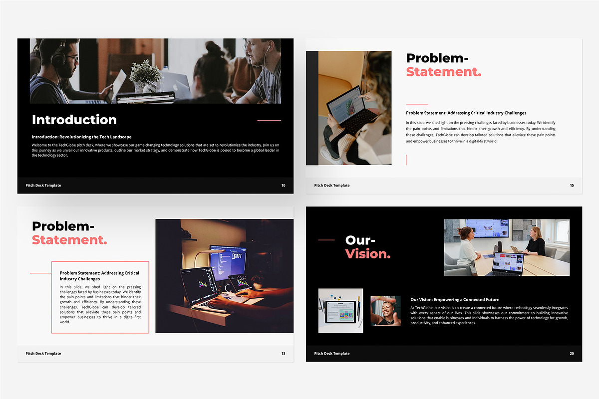 Pitch Deck PowerPoint Template, a Presentation Template by Gaize (Photo 4 of 11)