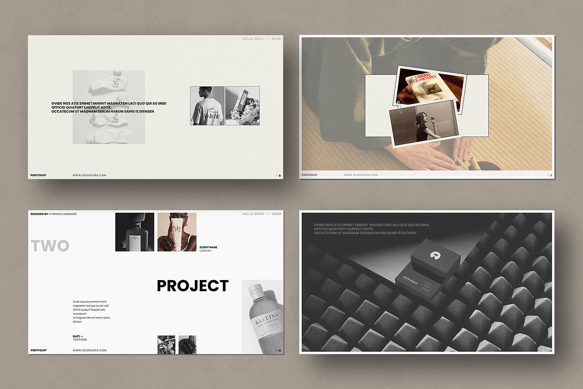 Minimal Portfolio Presentation, a Presentation Template by Olion Lora (Photo 5 of 9)