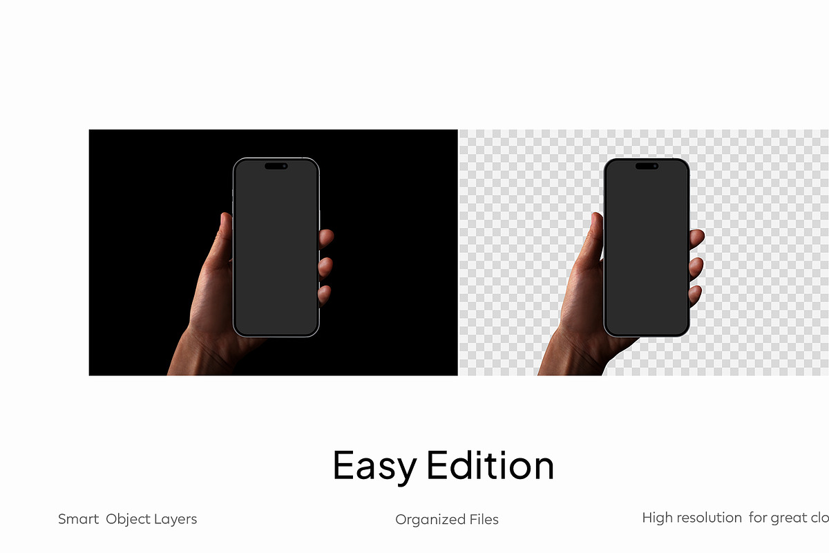 iPhone in Hand Mockup H01, a Device Mockup by Croma Studio (Photo 2 of 4)