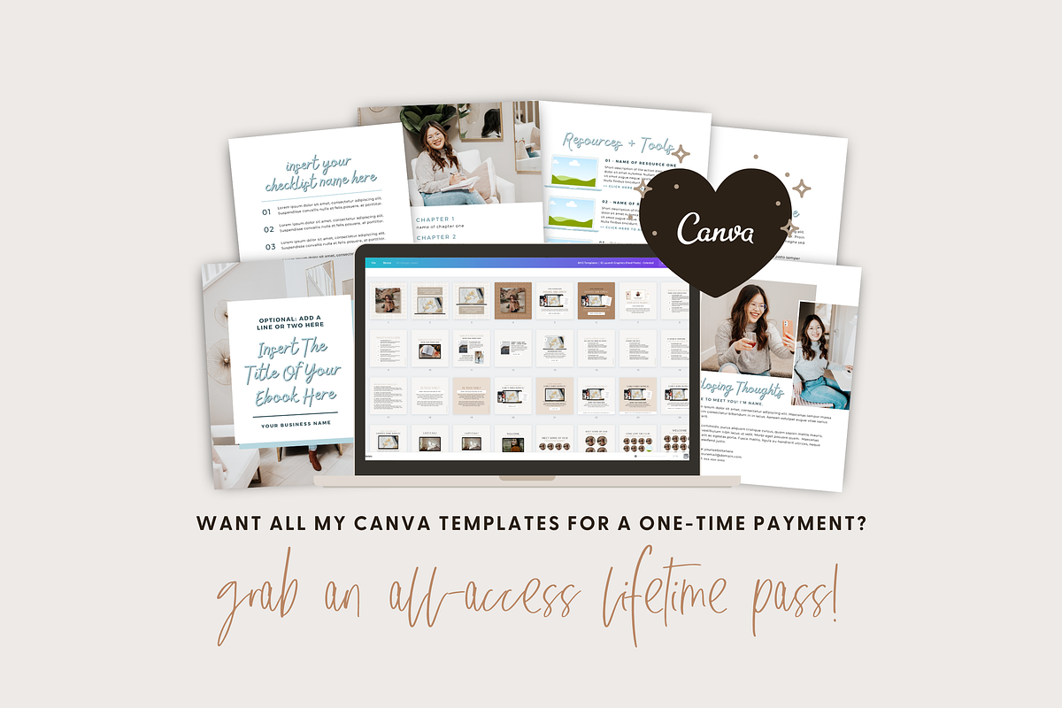 Canva Course Workbook Template, a Magazine Template by molly ho studio (Photo 8 of 8)