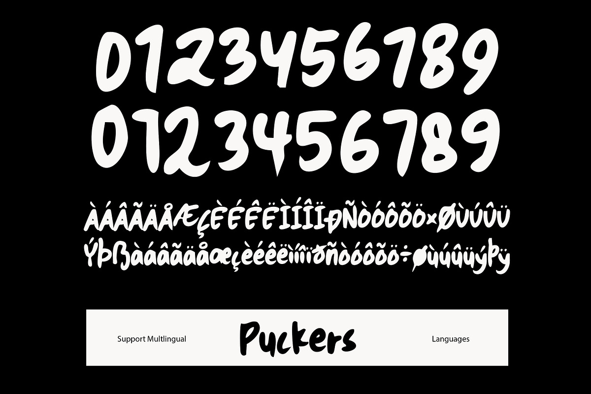 Puckers - Experimental Handwritten, a Handwritten Font by Graphicfresh (Photo 10 of 10)