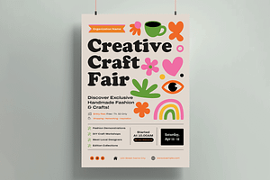 Creative Craft Fair, a Flyer Template by MightyDesign