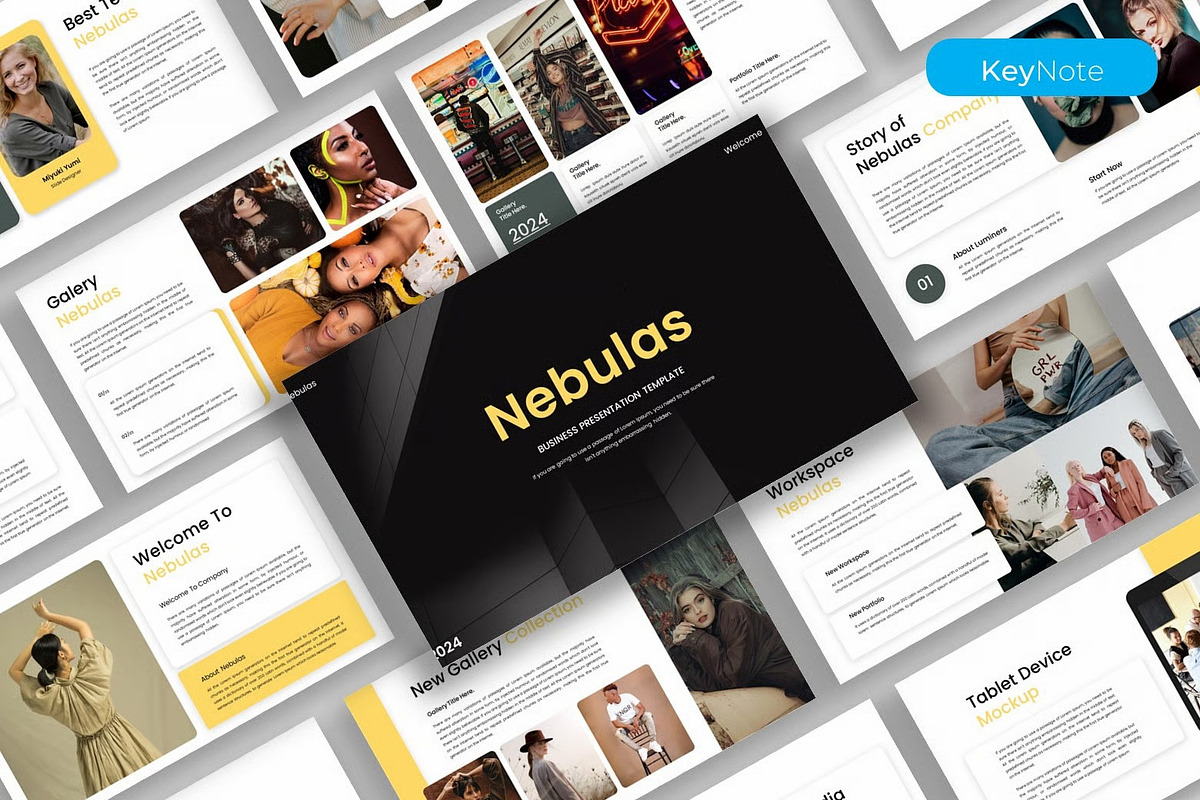 Nebulas – Business Keynote Template, a Presentation Template by kreatifreya (Photo 1 of 5)