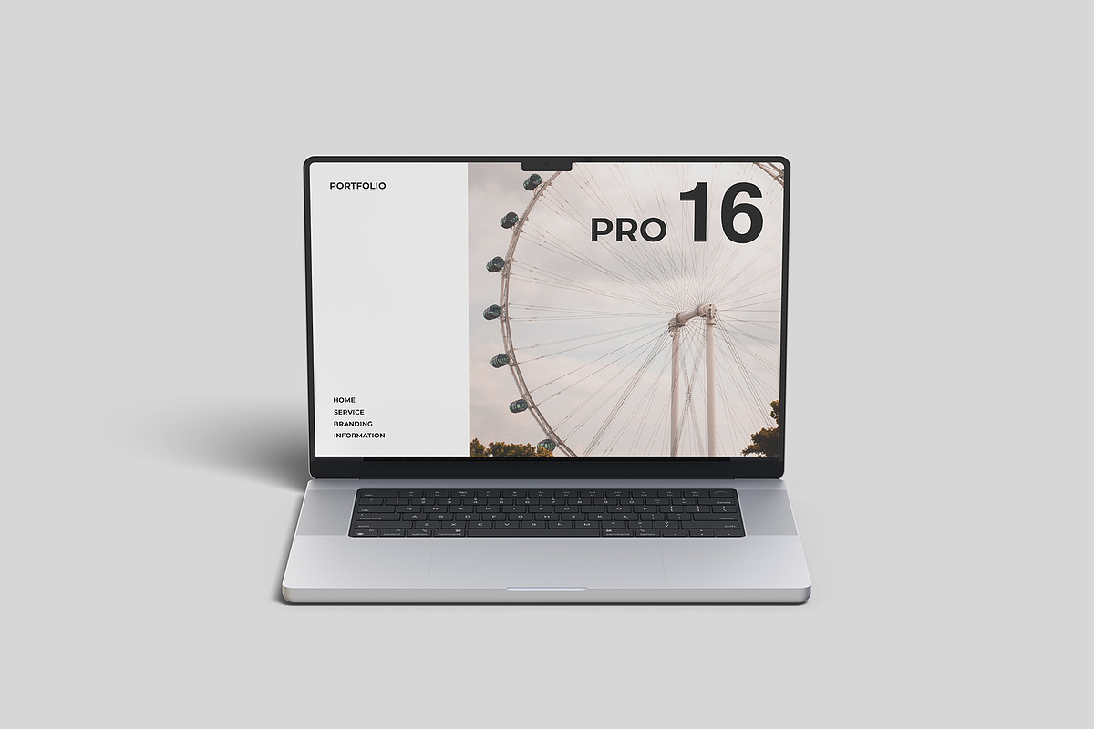 MacBook Pro 16 Mockup, a Mac Mockup by graphicpages (Photo 5 of 15)