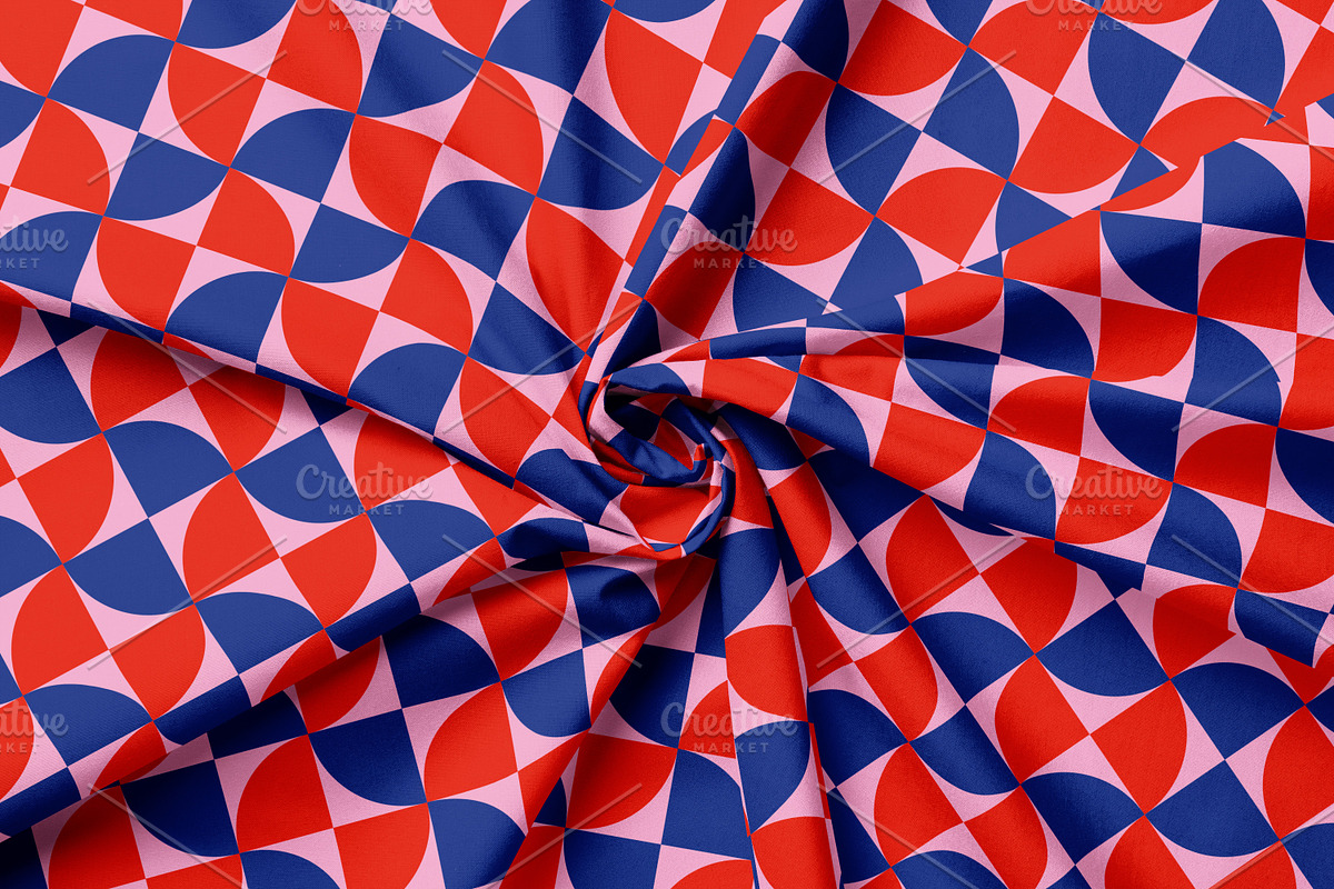 Retro floral geometrical pattern, a Pattern Graphic by Art's and patterns (Photo 2 of 3)