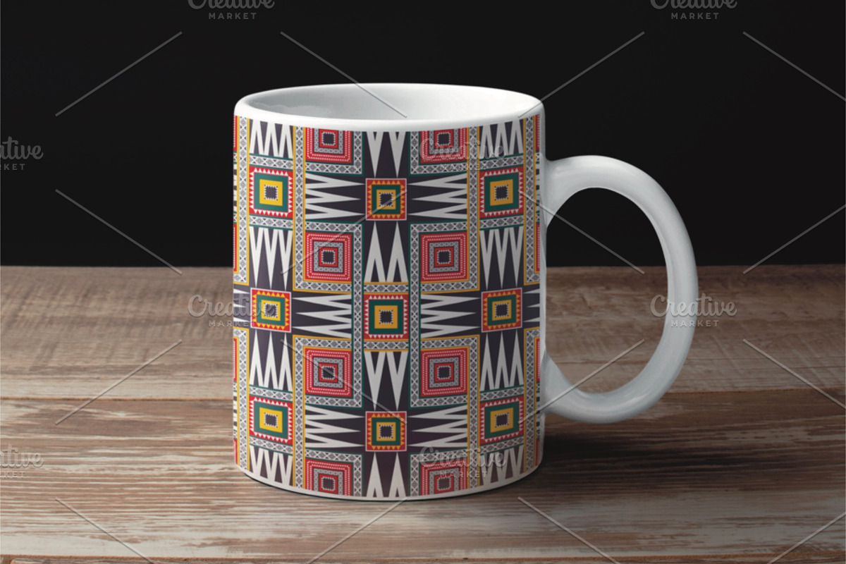 Colorful African Geometric Pattern, a Pattern Graphic by PPEthnicDecorPattern (Photo 8 of 9)