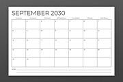 2030 11x17 Calendar Template, a Stationery Template by Running With Foxes (Thumbnail 4 of 5)