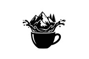 Mountain Coffee Cup Design Bundle, an Illustration by yasushie (Thumbnail 19 of 31)