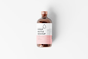 Syrup Bottle and Box Mockups, a Packaging Mockup by MockupFree.Net (Thumbnail 4 of 12)