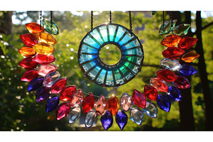 materials sun catcher ai generated, an Abstract Photo by pikepicture