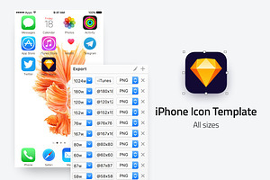 IOS Icon Template - All sizes