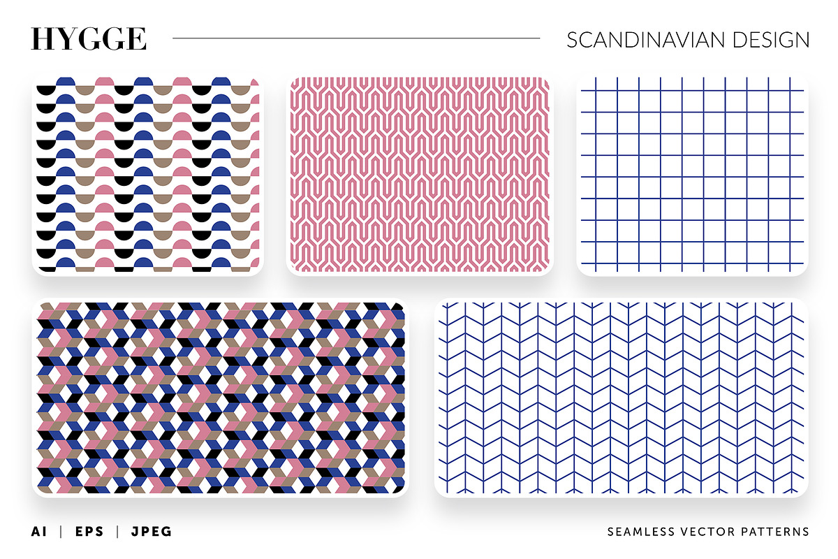 HYGGE — Scandinavian vector patters, a Pattern Graphic by Designnina Shop (Photo 8 of 14)