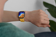 24 Watch Series 11 in Hand Mockups, a Wearable Device Mockup by Asylab (Thumbnail 104 of 107)