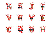 Winter Christmas Santa Alphabet PNG, an Illustration by SinaCreation (Thumbnail 2 of 7)
