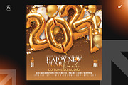 New Year Party Flyer Design Bundle, a Flyer Template by Shajib Shikder (Thumbnail 2 of 7)