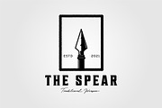 silhouette spear arrowhead logo, a Graphic by Rizkaarishandy_shop (Thumbnail 1 of 2)