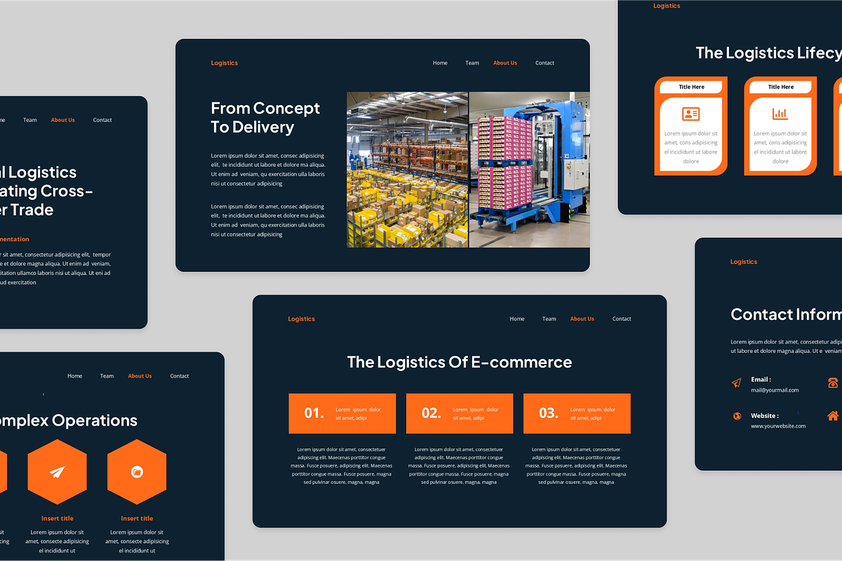 Logistics & Transport Keynote, a Presentation Template by Annora Studio (Photo 3 of 5)