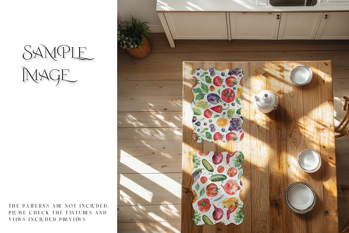 Scalloped Laser Cut Placemat Mockups, a Mockup by mock-ups (Photo 12 of 22)