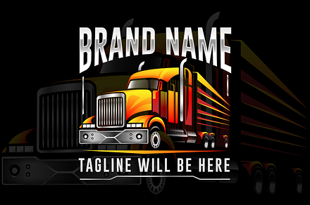 Truck logo transport logo cargo logo