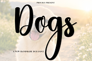 Dogs, a Handwritten Font by InermediaSTUDIO (Thumbnail 1 of 7)