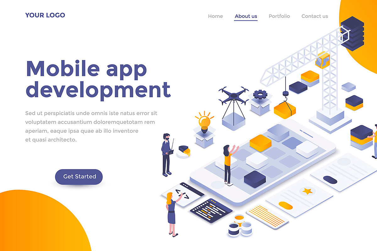 Landing Page templates, a Templates & Theme by Creative Graphics (Photo 5 of 12)