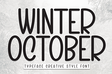 Winter October | Script Font