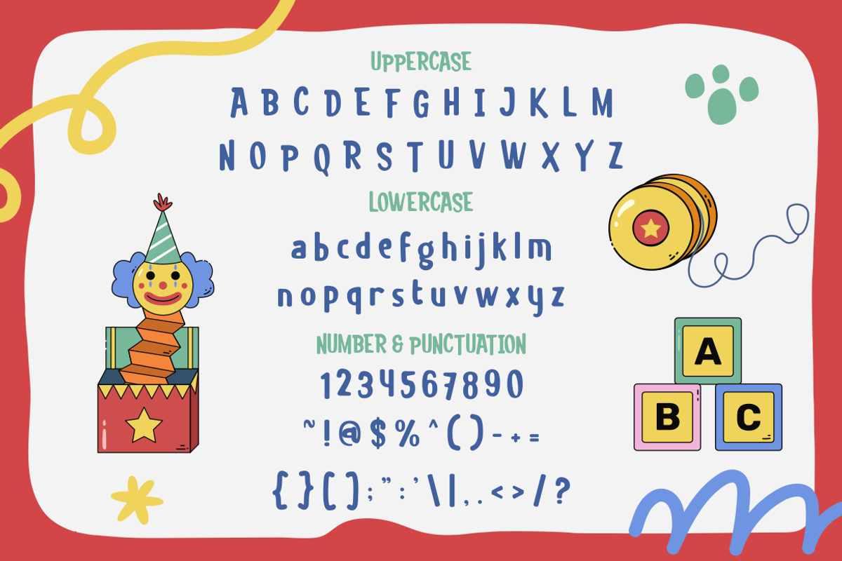 Play Block Playful Display Font, a Font by PutraCetol Studio (Photo 5 of 5)