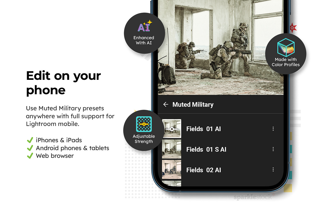 20 Muted Military Lightroom Presets, a Preset Add-On by SparkleStock (Photo 10 of 13)