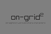 on-grid2 font, a Sans Serif Font by gREyPUBLIC (Thumbnail 1 of 3)