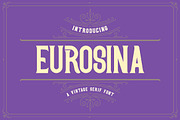 Eurosina - Vintage Serif Victorian F, a Serif Font by StringLabs (Thumbnail 1 of 8)