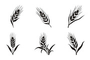 Agriculture Grain Silhouette Pack, an Illustration by Creativeshirt (Thumbnail 7 of 9)