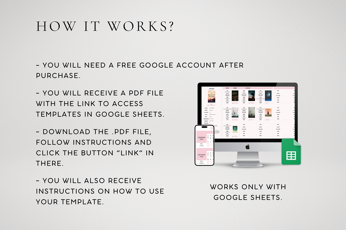 Ultimate Book Tracker Spreadsheet, a Templates & Theme by BRANDcontent
