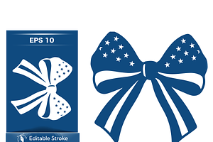 Football-Themed Bow Design, a Sport Illustration by CarWrap design