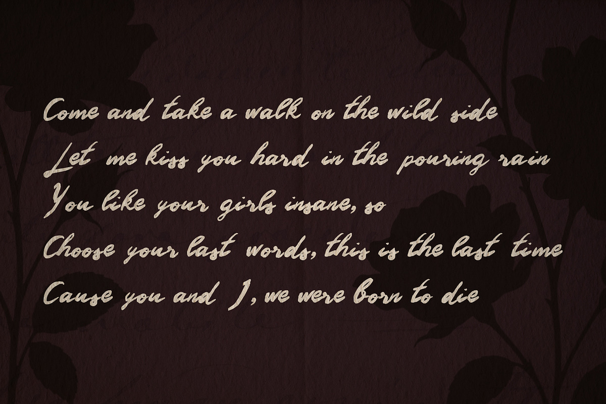 Dark Romance Gothic Font, a Handwritten Font by BilberryCreates (Photo 2 of 9)
