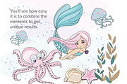 MERMAID SCHOOL, a Decorative Illustration by FARAWAYKINGDOM (Thumbnail 7 of 11)